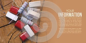 Ceramic resistance radio components