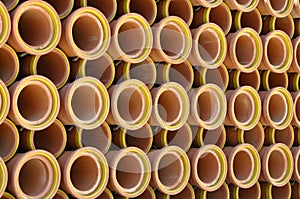 Ceramic Sewer Pipe Background