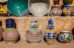 Ceramic Souvenirs of Fez, Morocco