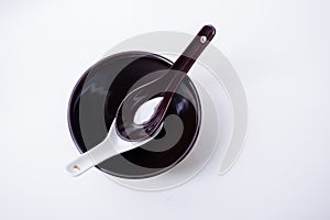 Ceramic spoons and bowls