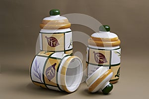 Ceramic tank to store Yerba Mate