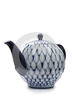 Ceramic teapot. white background