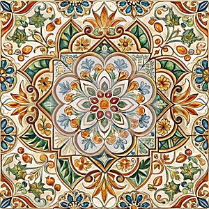 Ceramic tile bathroom wall decor