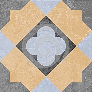 Ceramic tile decor gray