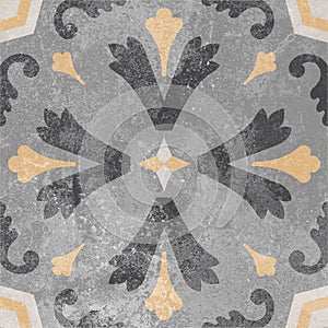 Ceramic tile decor gray