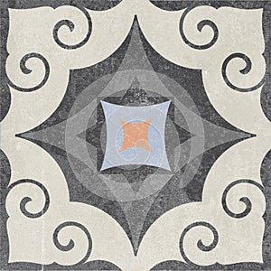Ceramic tile decor gray