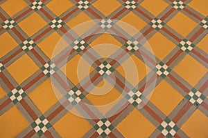 Ceramic tile floor