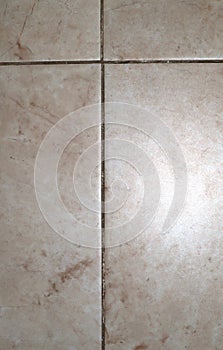 Ceramic tile with a marble print