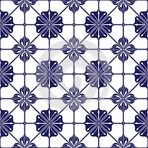 Ceramic tile pattern vector