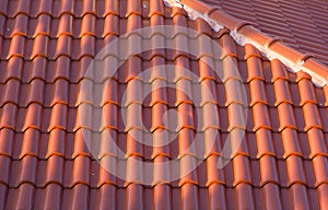 Ceramic tile roof