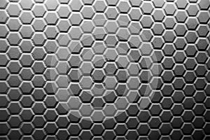 Ceramic tiles mosaic made of gray rhombuses, without grouting, the mesh-base and glue is visible. The concept of repair