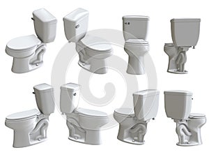 Ceramic Toilet Wc Set