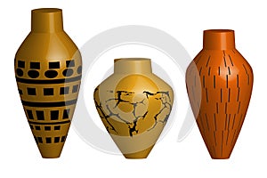 Ceramic vase illustration