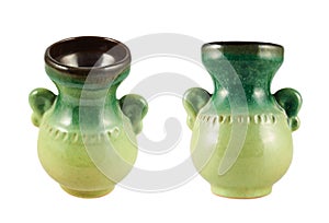 Ceramic vase isolated