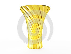 Ceramic vase isolated on white background, 3d rendering photo