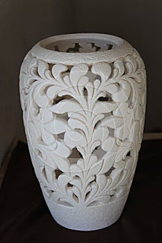 Ceramic Vase , original lace vase