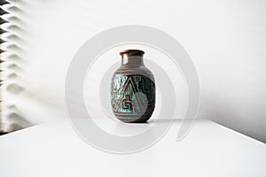 ceramic vase on a white background