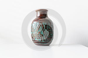 ceramic vase on a white background