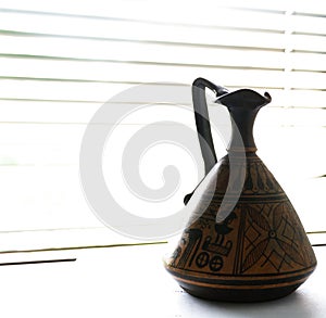 ceramic vase on a white background photo