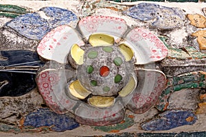 Ceramic work on Wat Pho - Thailand - Bangkok