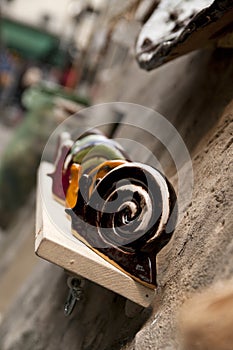 Ceramics on the street in Montmartre, Paris