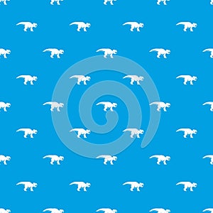 Ceratopsians dinosaur pattern seamless blue
