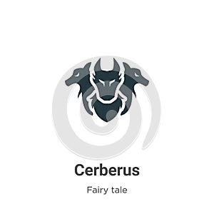 Cerberus vector icon on white background. Flat vector cerberus icon symbol sign from modern fairy tale collection for mobile photo