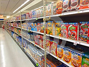 Cereal Aisle Fred Meyer Springfield, OR