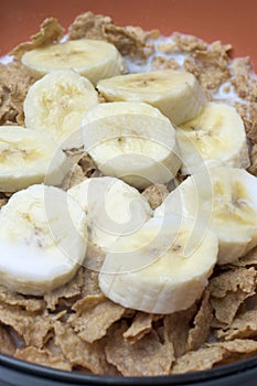 Cereal with bananas