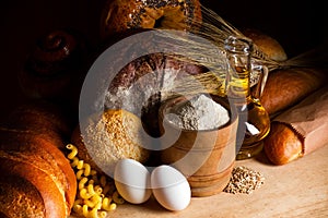 Cereal bread making ingredients