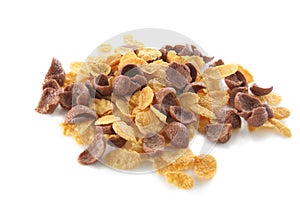 Cereal corn and choco flakes