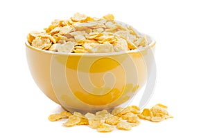 Cereal cornflakes in a bowl