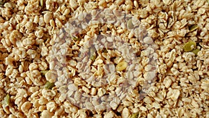 Cereal and puffed brown rice