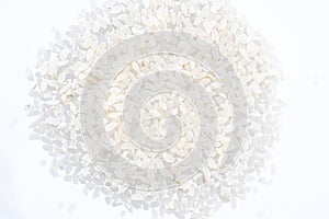 Cereal of rice, buckwheat, peas, millet on a white or black background