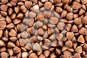 Cereal of rice, buckwheat, peas, millet on a white or black background