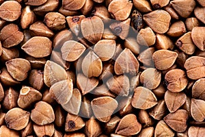 Cereal of rice, buckwheat, peas, millet on a white or black background