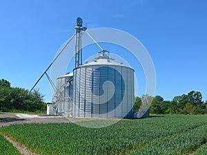 Cereal silo, in Germany, Schleswig-Holstein