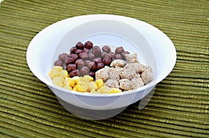 Cereals in bowl