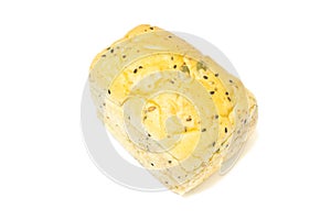 Cereals bread on white background