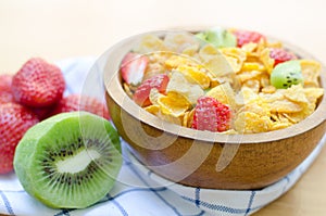 Cereals with fruit