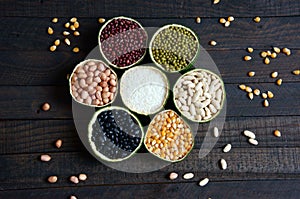 Cereali salutare pasto filo proteina grano 