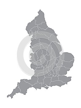 Ceremonial Counties Map of England