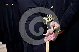 Ceremonial dress coat detail