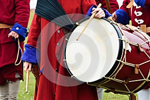 Ceremonial drum outdoors