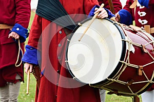 Ceremonial drum outdoors photo