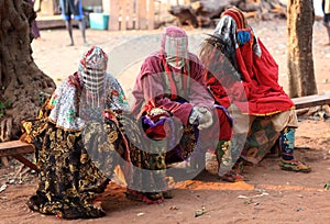 Ceremonial mask dance, Africa
