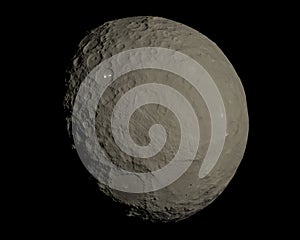 Ceres dwarf planet in 3d high resolution