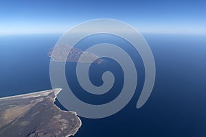 Cerralvo cousteau island baja california sur aerial