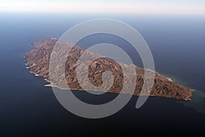 Cerralvo cousteau island baja california sur aerial