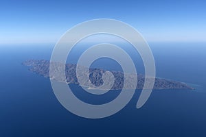 Cerralvo cousteau island baja california sur aerial